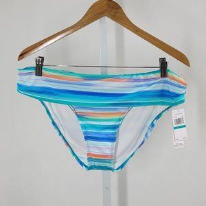 JANTZEN foldover hipster tummy control bottom swim Sz 16 NEW
